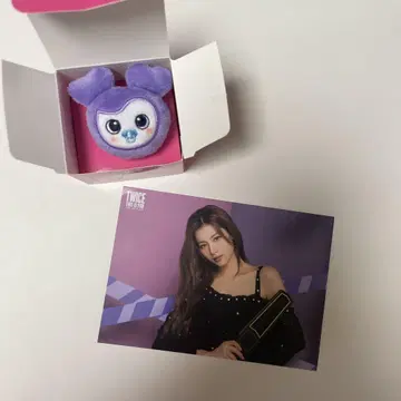 TWICE 올빼미 봉제 인형과 포토 카드