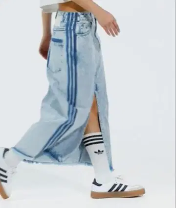 아디다스 데님 스커트 XL