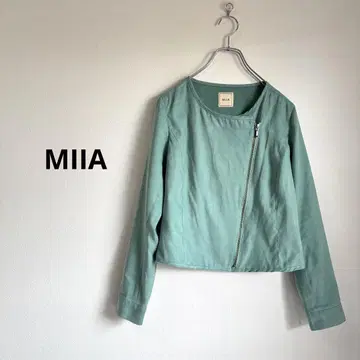 MIIA 미아 노카라 자켓 민트 그린 사이즈 1