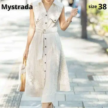 Mystrada 레이스 가운 원피스 꽃무늬 레이스 38