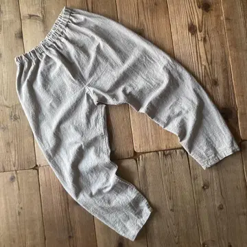 코튼 린넨 심플 몸빼 그레이 장어의 침대 L 사이즈 넉넉한