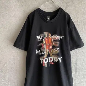THE GREAT WALL OF TODDY 프린트 티셔츠 M 블랙