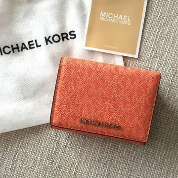 새상품 마이클코어스 MICHEAL KORS 지갑 시그니처 오렌지