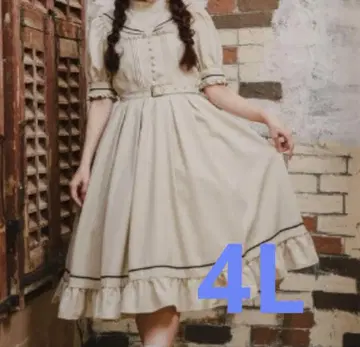 시마무라 쿠루미 원피스 베이지 4L