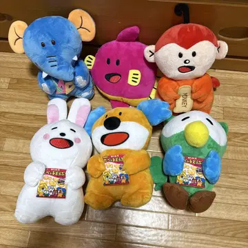 타베코 동물 타베코 수족관 동물 캐릭터 봉제 인형 6종 세트
