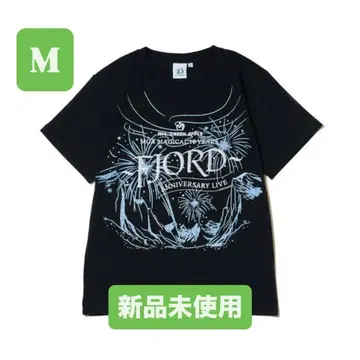 Mrs. GREEN APPLE 피요르드 글리터 로고 티셔츠 M 사이즈