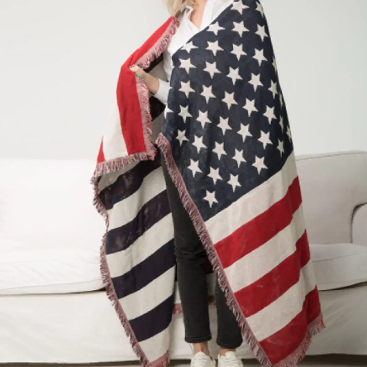 American Flag Rug (Large Rug/Blanket) #러그,#담요,#성조기,#폴로랄프로렌,#폴로성조기 on  Bunjang Global Site.