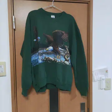 애니멀 무늬 독수리 맨투맨 미국제 남성용
