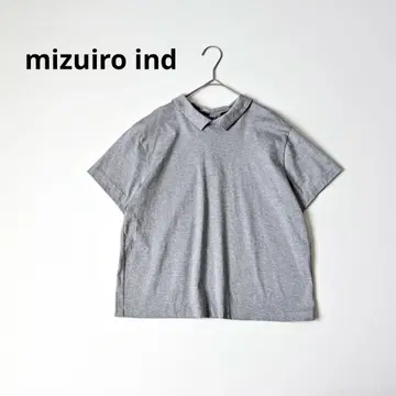 mizuiro ind 미즈이로 인드 카라 부착 티셔츠