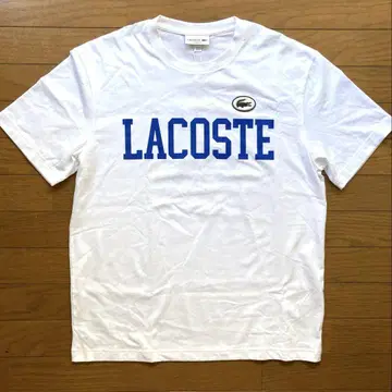 LACOSTE 라코스테 칼리지 프린트 티셔츠 사이즈 4 새상품 택 포함