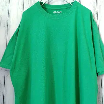 GILDAN 길단 무지 빅 사이즈 티셔츠 그린 그린 XL 구제 의류