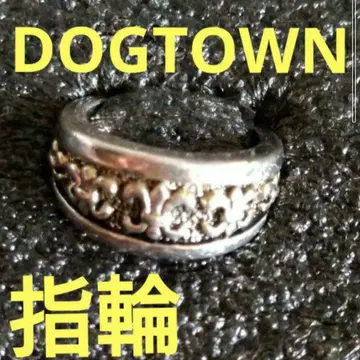 DOGTOWN 반지 실버풍 반지 스포츠 락 스타일 V 스타일 J