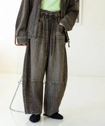 niko and... EASY BARREL DENIM2 배럴 레그