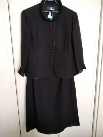 Aquascutum 여름용 예복 블랙스 스커트 수트 9호