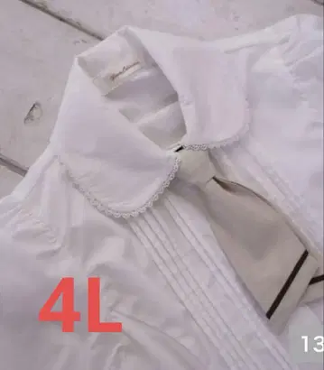 시마무라 쿠루미 넥타이 포함 블라우스 4L
