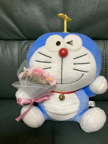 도라에몽 봉제 인형 수납함