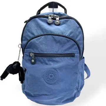 컨디션 최상 Kipling 키플링 백팩 데이팩 블루 나일론