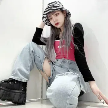 싸이하이 도킹 데님 팬츠