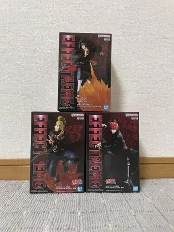 NARUTO effectreme 피규어 이타치 데이다라 전갈 3종