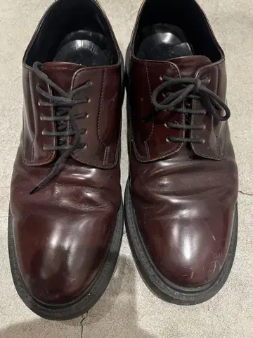 Loake 로크 가죽 신발 UK9 버건디 영국제