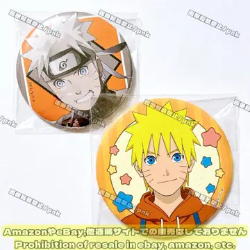 NARUTO 나루토 결인 테마파크 캔뱃지 2개 세트 미사용 새상품