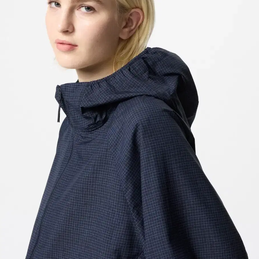 UNIQLO 유니클로 Uniqlo Check Windbreaker (Pocketable UV