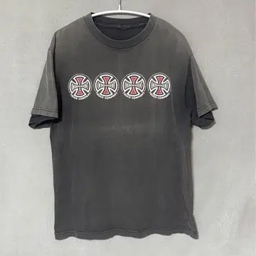 인디펜던트 블랙 오니 페이드 티셔츠 90년대 00년대