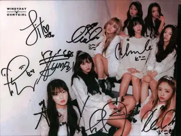 OH MY GIRL 16년 스페셜 팬미팅 전 멤버 친필 사인 포함 카드