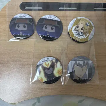 리본 캐릭터 캔뱃지 5개 세트