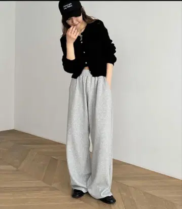 canal jean 저리 El mar 와이드 레그 스웨트 팬츠