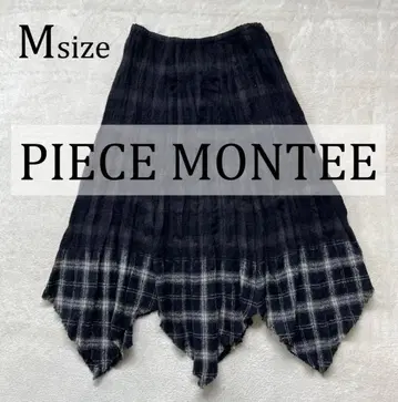 PIECE MONTEE 피에스 몬테 체크 스커트 플레어 스커트 구제 의류