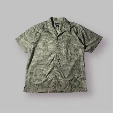 2003년 제작 Patagonia 피시 프린트 유기농 셔츠