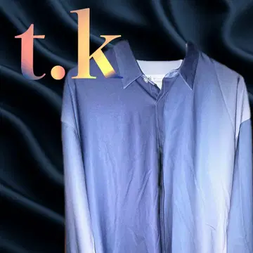 tk 다케오 키쿠치 그라데이션 셔츠 긴팔 셔츠 블루 모드 스타일