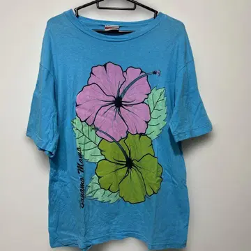 Souvenir Neely's 티셔츠 L 42 하이비스커스 구제 의류