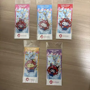 만박 미야쿠미야쿠 산리오 콜라보 아크릴 키링 5개 세트