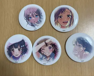 신자와 슈텐 트레이딩 캔뱃지 Poppin'Party 5종 세트