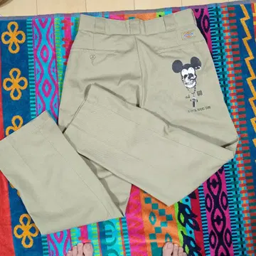 874 Original Fit 미키마우스 팬츠 베이지