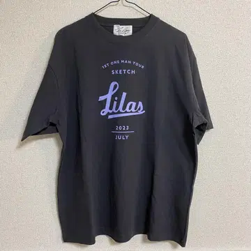 M YOASOBI 이쿠타 리라 Lilas 티셔츠 Sketch BLACK