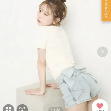 TITTY&CO. 백 리본 숏 팬츠