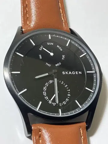 SKAGEN 쿼츠 손목시계 블랙