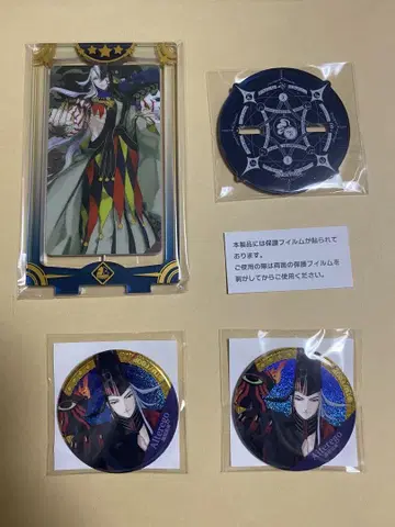 FGO 아시야 도만 AGF 회전 아크릴 스탠드 가챠 메이트 캔뱃지 3종