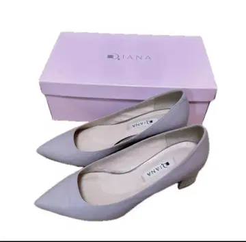 DIANA 라이트 그레이 스틸레토 힐 하이힐 펌프스 23cm
