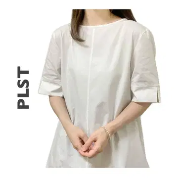 PLST 플라스테 셔츠 스트레치 백 버튼 블라우스