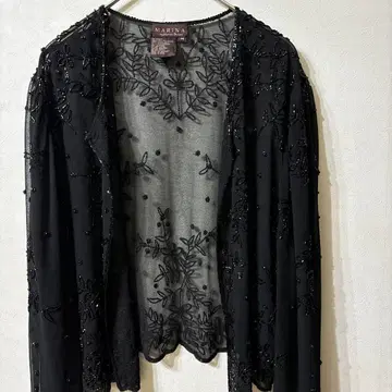 비즈 자수 볼레로 장식 가디건 인도산