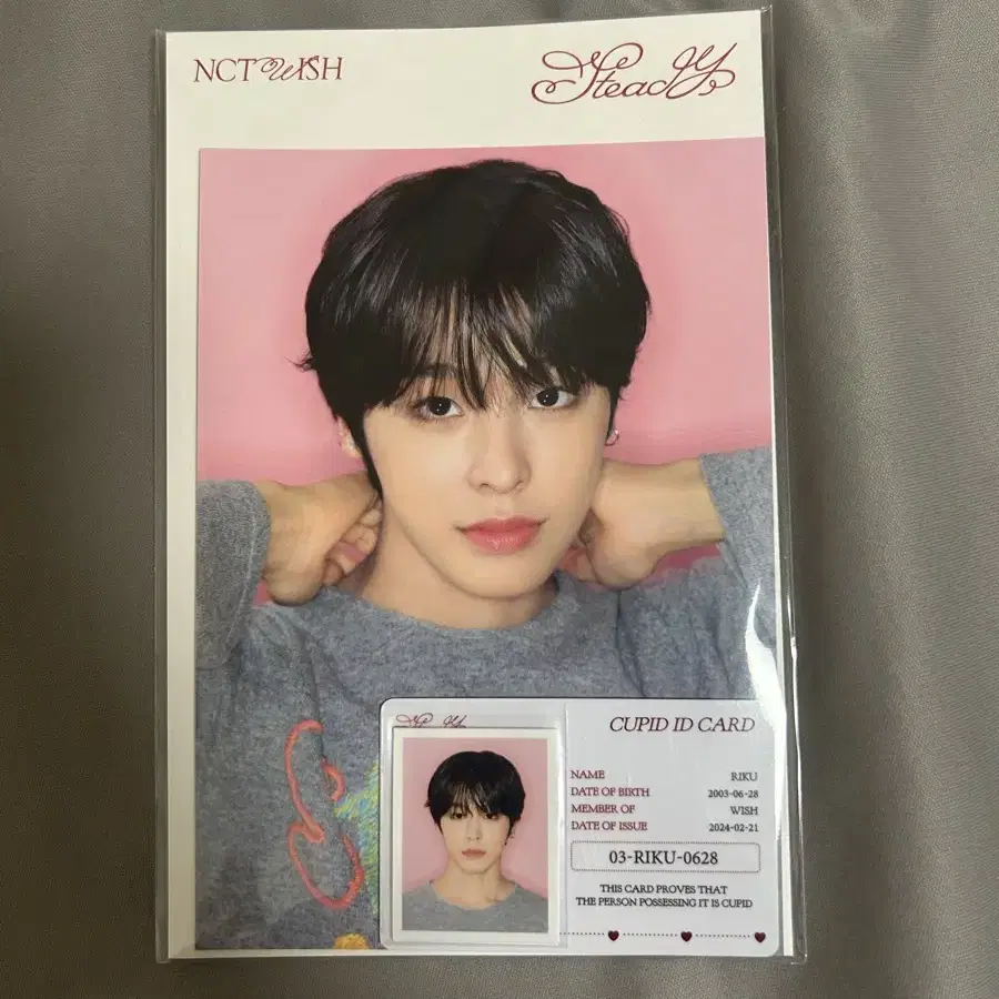 NCT | 엔시티 Nct Wish Riku Steady Photo Set (sealed) on