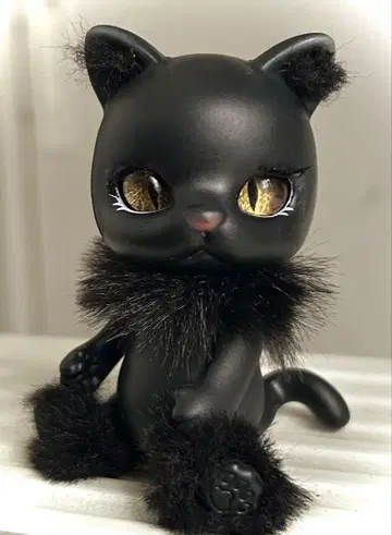 블랙 고양이 커스텀 인형 (퍼 포함)