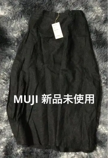MUJI 무인양품 헴프 플레어 스커트 미사용 새상품