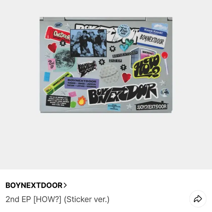 11 BOYNEXTDOOR [HOW?](Sticker Ver.) Unsealed Album on