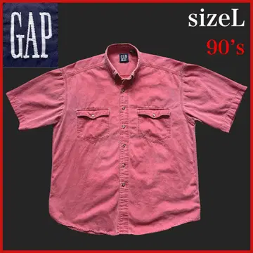 90s 올드 갭 빈티지 셔츠 페인트 잘 빠짐 네이비 택 오버 사이즈