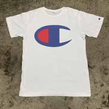 Champion 챔피온 로고 티셔츠 화이트 구제 의류 L